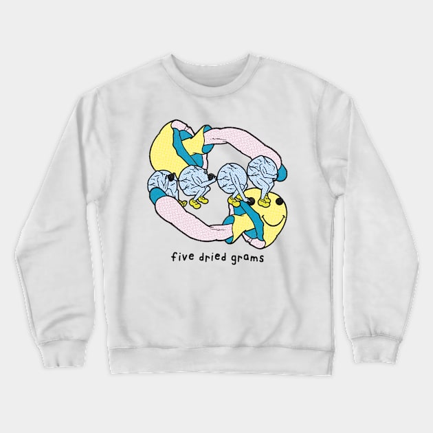 Five Dried Grams Crewneck Sweatshirt by Moon Toboggan